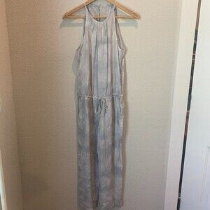 NWOT Anthropologie Cloth & Stone Blue and White Tie Dye Jumpsuit - Size S